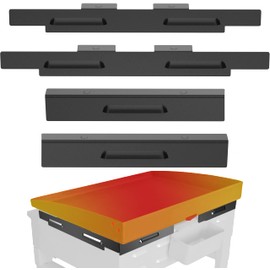 Upgraded Magnetic Wind Guards for Blackstone 22'' Griddle, Blackstone Griddle Accessories, Protect Flame, Hold Heat, Save Gas, Fit with Blackstone Grill Accessories, Black, Stainless Steel