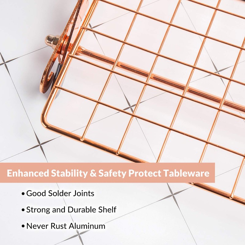 Geesta 2/3/4-Tier Collapsible Cooling Rack with Adjustable 3 Setting Design