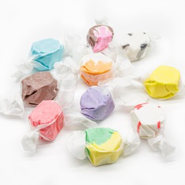 SALT WATER TAFFY 4 lb – Individually Wrapped, Bulk Old Fashion Candy in Resealable Bag, 10 Assorted Flavors, Gluten Free, Kosher