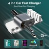 EcoNour Retractable Car Charger (C + C) with Docking Station