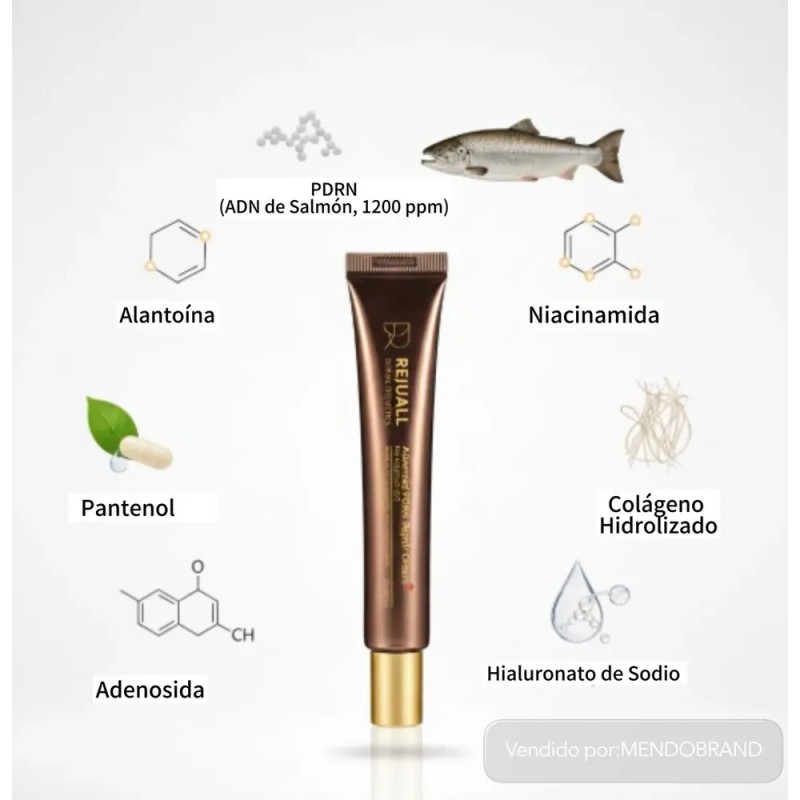 Rejuall Crema Coreana Regeneradora Avanzada Con 1200ppm Pdrn