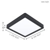 EGLO connect.z Fueva-Z Smart Home LED Bathroom Ceiling Light L