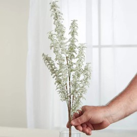 Factory Direct Craft Set of 2 Light Green Glittered Artificial Pine 28" Sprays