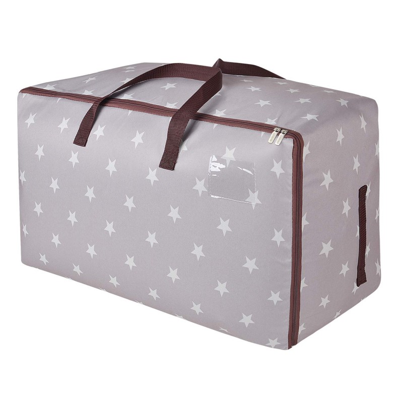 DOKEHOM 105L Large Underbed Clothes Storage Bag with Zip, Moisture