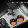 MEAJOO 4PCS Car Cup Holder Coaster, Universal Auto Non-Slip Cup