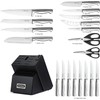 McCook® Knife Sets,German Stainless Steel Kitchen Knives Block Set with
