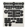 Car Interior Button Repair Decal Set Door Lock Button Decals