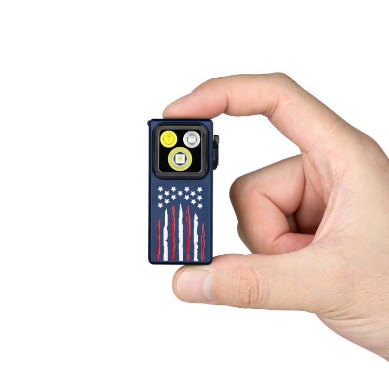 Olight Oclip Ultra Stars & Stripes Clip-On Light, Flood, Spot,