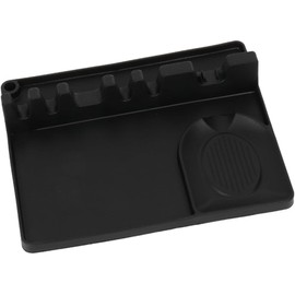 PATKAW Posacucharas de Silicona Negro para Cocina Soporte Multifunción Fácil de Limpiar y Mantener Adecuado para Encimera Cerca Estufa