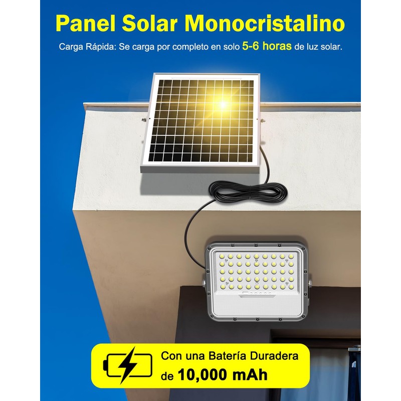 Engrepo Solar Lights Outdoor 3000LM Auto On/Off Dusk to Dawn
