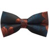 Bowties.jp bd610 Brown Orange Flower Botanical Pattern Bow Tie Bowtie