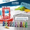 DIYexpert Sturm Clothes Pegs, Made in Germany, Red, Sturdy Clips