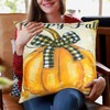Patioland Set of 4 Pumpkin Throw Pillow Covers 16 x