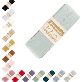 Nähmit - Jersey Bias Binding - Elastic Pre-folded Edging Tape 3 Metres x 20 mm