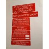 PV LABELS Solar System Install Label Kit, Vinyl, Waterproof Durable 6 STICKERS