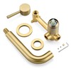 SUMERAIN Wall Mount Tub Filler Gold Bathtub Faucet with Rough