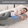 Elehealthy Pregnancy Pillow Maternity Pillow for Side Sleeping Soft Pregnancy