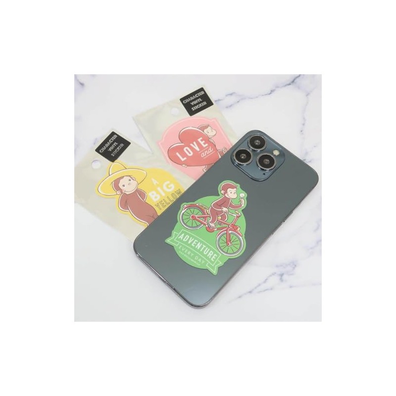 Curious George [Die Cut Sticker] Character Sticker / Heart