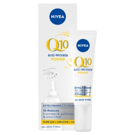 NIVEA Q10 Anti-Wrinkle Power Firming Eye Cream (15ml), Anti-Wrinkle Skincare for Eliminating Fine Lines and Dark Circles, Nourishing Eye Cream for Softer, Smoother Skin