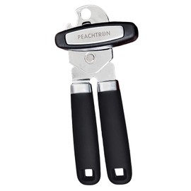 PEACHTRON Can Opener Manual Heavy Duty with Easy Turn Knob Multifunctional Bottle Opener, Smooth Cut Sharp Blade Can Opener