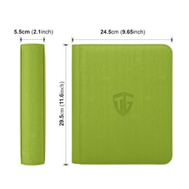 TCGUARD Toploader Trading Card Album for 112 Toploaders, 4 Compartments Toploader Binder with Sleeves for 3 x 4 Inch Rigid Toploader Card, Trading Card Binder for TCG, MTG Cards, Card Trading Albums