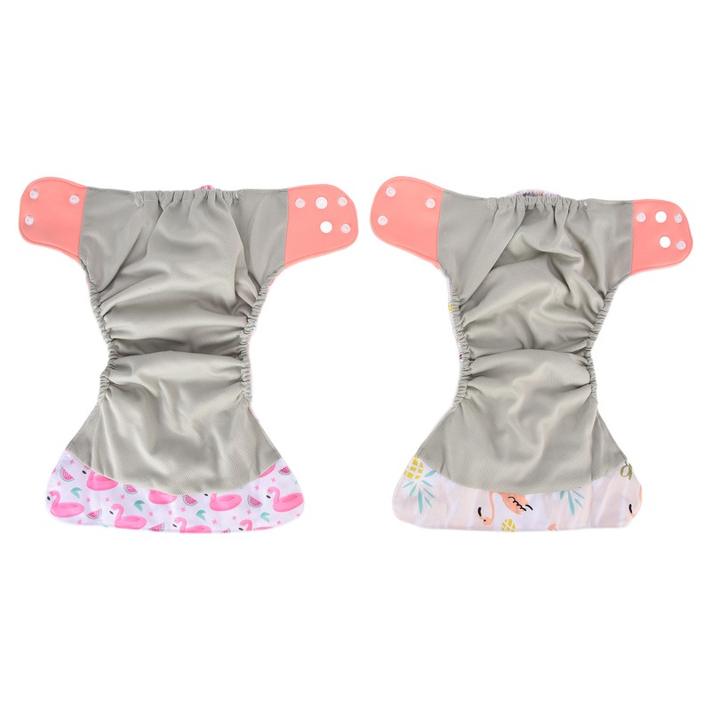 4 Pcs Baby Cloth Diapers Adjustable Washable Reusable Diapers for