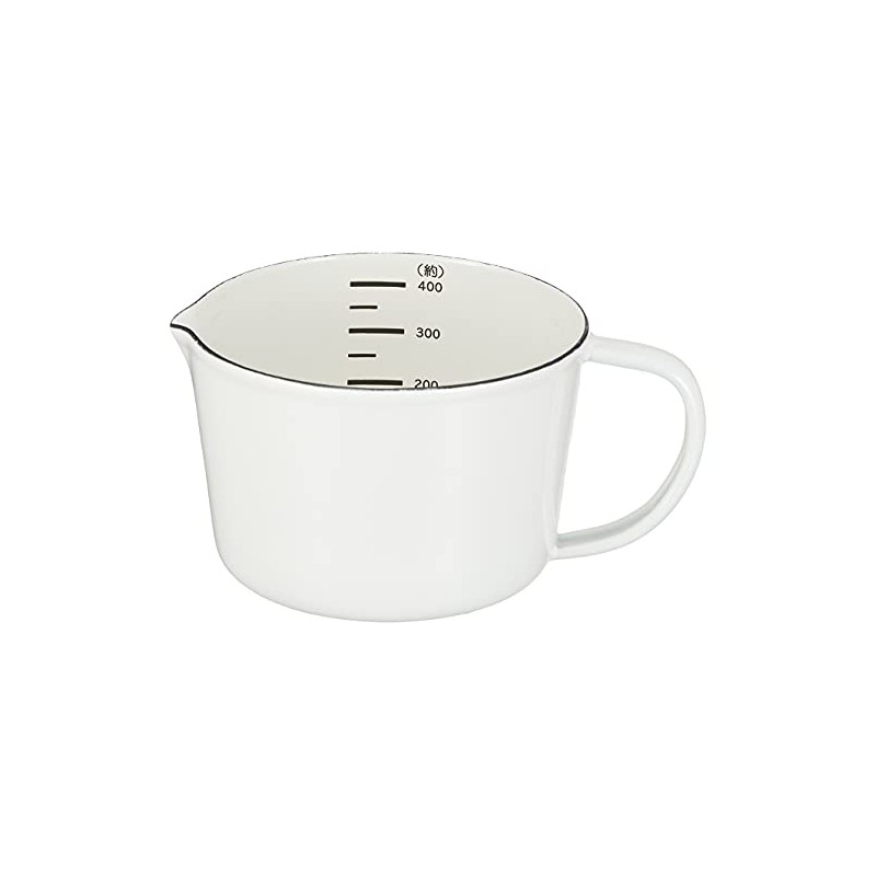 Pearl Metal HB-4434 Measuring Cup, White, 13.5 fl oz (400