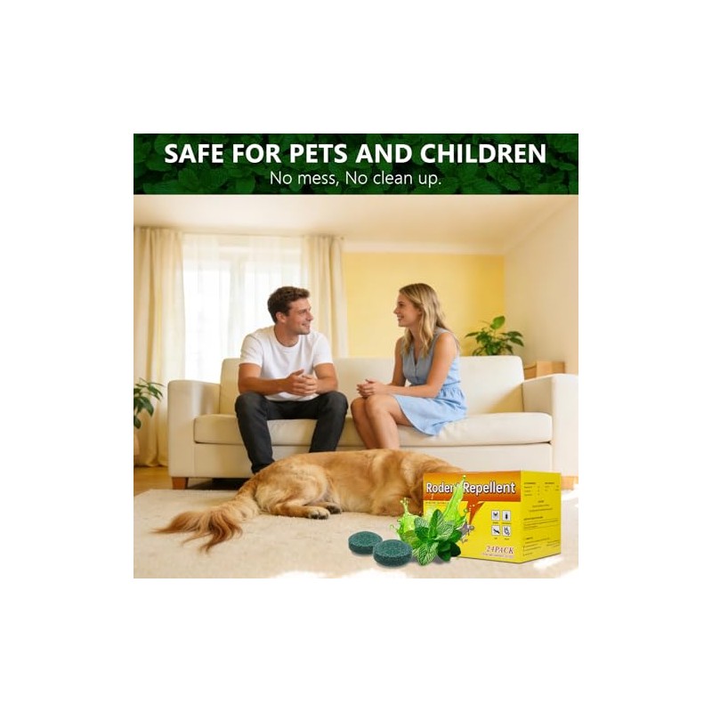 Natural Rodent Repellent Balls - Peppermint Lemon Oil Formula