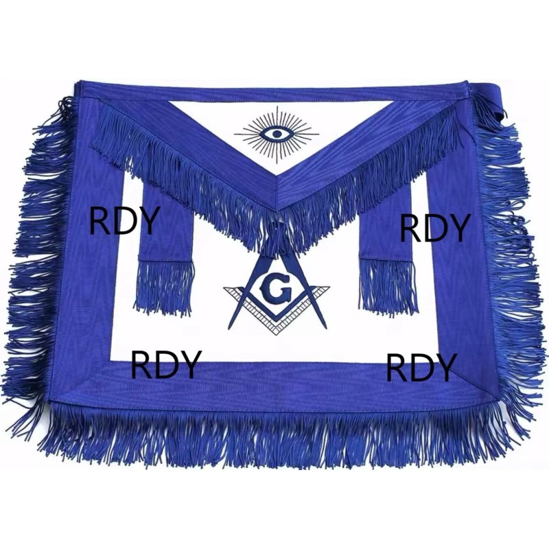 Handcrafted 100% Lambskin Masonic Master Mason Blue Lodge Apron with