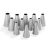 Tredoni 12 Set Icing Nozzles 4-15mm Smooth Piping Nozzles Professional