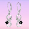 Cat Dog Paw Print Earrings for Women Sterling Silver Valentine