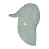 Sterntaler Unisex Peaked Cap Neck Muslin Sun Hat, Matt Green,