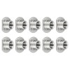METALLIXITY Spot Weld Nuts (7/16-20) 10Pcs, Carbon Steel Double Tab
