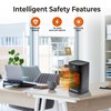 Comfort Zone Oscillating Desktop Heater with Remote Control for Indoor