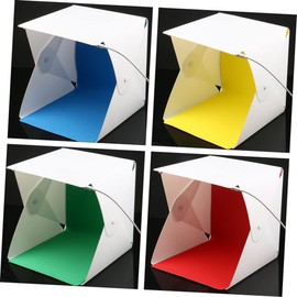 LABRIMP Portable Photo Light Tent with LED Softbox Folding Mini Photography Light Box with Color Backdrops for Small Objects Compact and Lightweight Jewelry Accessories