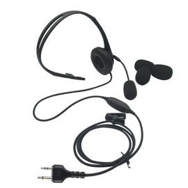 stdgove Over Ear 2 Pin Headset Boom Mic Headphone Noise Cancelling Small Earmuff Radio Earpiece for Midland gxt x-tra Xtra x Talker gmrs GTX 1000 1000g 1050 gxt1000vp4 t51r lxt600pa
