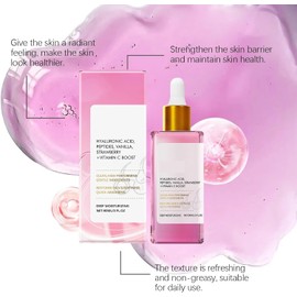 Strawberry Vanilla After Shave Oil for Smooth Skin, Soothing & Hydrating Post Shave Treatment to Prevent Ingrown Hair for Smooth, Moisturizes After Shaving Eliminates Razor Burn