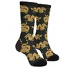 Novelty Crew Socks, Funny Socks Crazy Socks, Casual Golden Dragon
