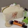 'Cavapoo Dog ' Canvas Wash Bag/Makeup Case (CS00031685)