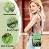 AfitLulu Canvas Cell Phone Purse Wallet, Crossbody Cellphone Purse Bag