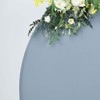 Tableclothsfactory 7.5ft Matte Dusty Blue Round Spandex Fit Wedding Arch