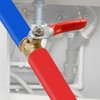 Antrader 4 Pcs Forged Brass Ball Valve Mini Shut Off
