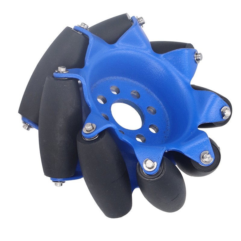 3in 45° Omnidirectional Wheel with 8 TPU Rubber Drive Rollers