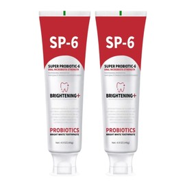 2PCS SP 6 Probiotic Toothpaste, SP6 Fresh Breath Toothpaste, Deep Cleaning Care,Super Probiotic SP-6