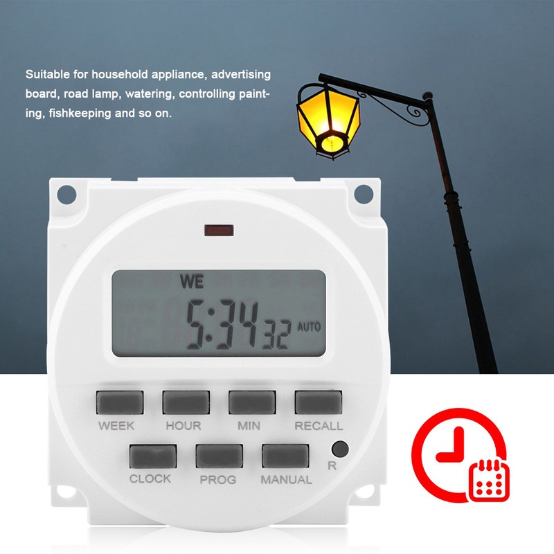 Digital Electric Durable Programmable Smart Control Switch Timer(110V)