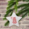 Santa Wants Milk and GlutenFree Cookies Porcelain Star Shape Christmas