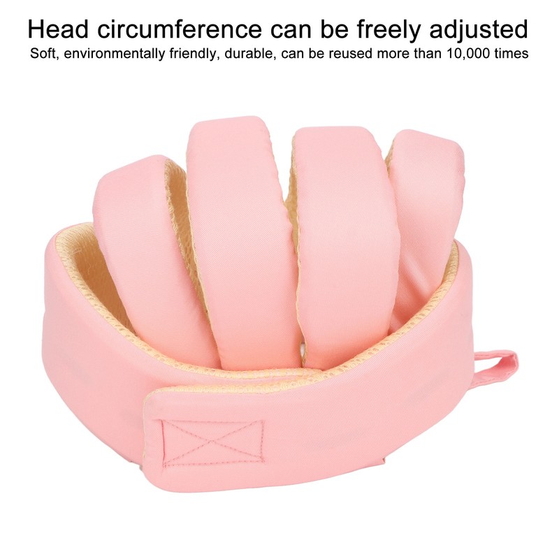 Baby Helmet Soft Breathable Adjustable Baby Protection Headgear Hat for