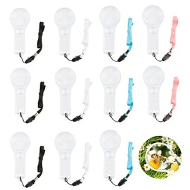 Magnifying Glass for Kids, 24 Pack Plastic Magnifier 5X and 15X Magnification Hand Lens Mini Magnifier with 24 Colorful Lanyards for Science Class, Reading, Party Favor, Outdoor Activities IRCHLYN