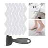 SIRLOMU Pack of 24 Non-Slip Bath Stickers (Clear)