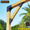 Wocepu 4pack 45 Degree Angle Support Bracket, for 2x4 (Actual